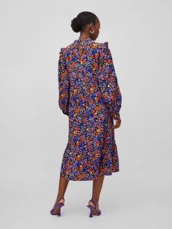 Vila Midi Jurken Jurk Essy Dames Zwart -Vila 135af8da0d7fcb789e6514e5c65fd458