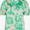 Vila Blouses Met Korte Mouw Blouse Dames Beige / Groen / Jade Groen -Vila 13c6abe0d49219e943dd3494485f3b1a
