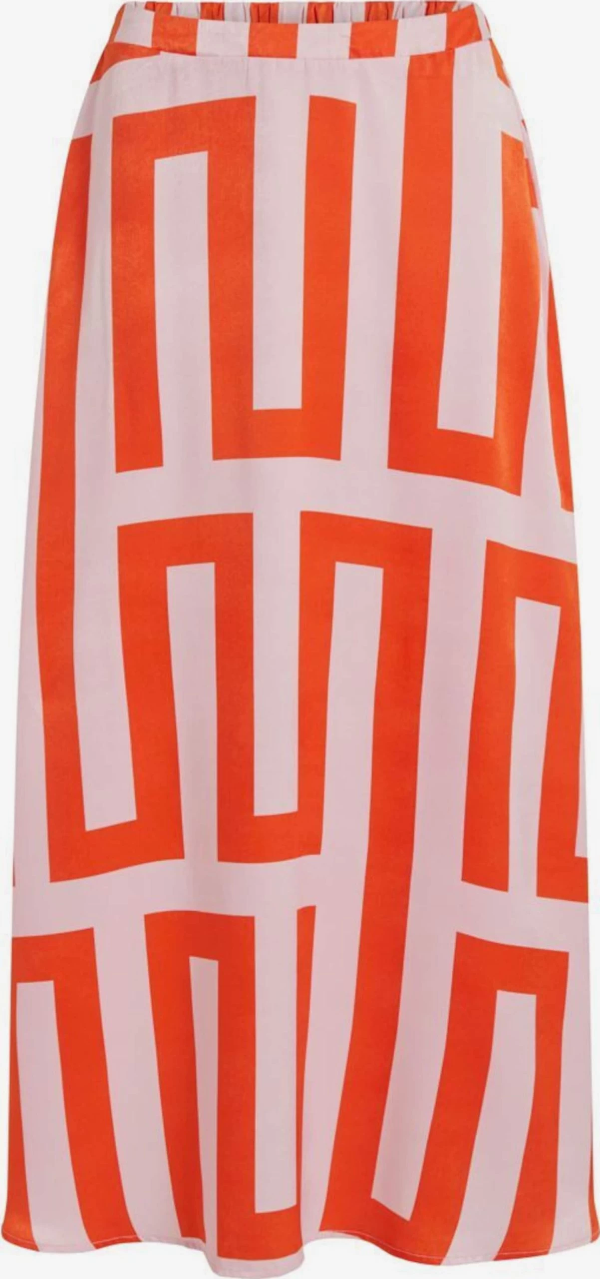 Vila Maxi Rokken Rok Dames Oranje 3 Vila Maxi Rokken Rok Dames Oranje