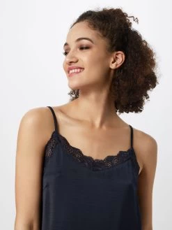 Vila Kanten Blouses Blouse Cava Dames Navy -Vila 144eef3d6e2d971b84def32691d6461c