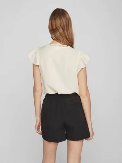 Vila Blouse Tops Blouse LUCIA Dames Beige -Vila 1465b2306adb4fb1cf76a997aa122fd2