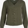 Longsleeves Shirt Dames Kaki -Vila 152b3e1b00502736e95503cc3665149c