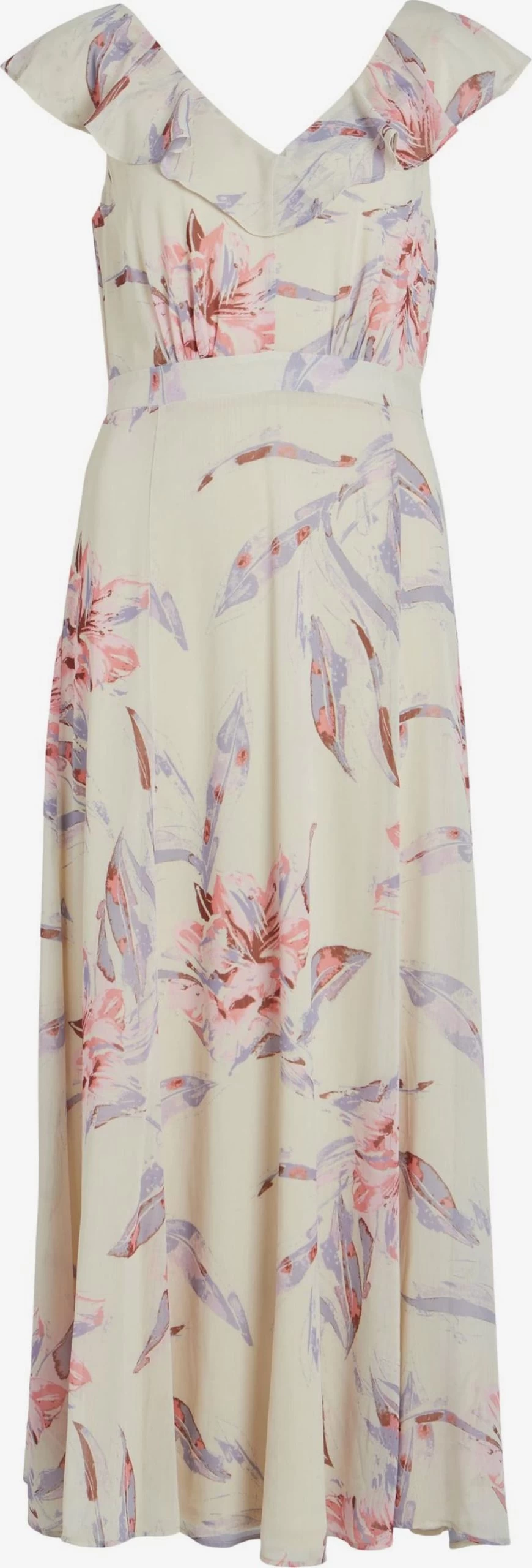 Vila Maxi Jurken Jurk RILLA Dames Beige / Chamois