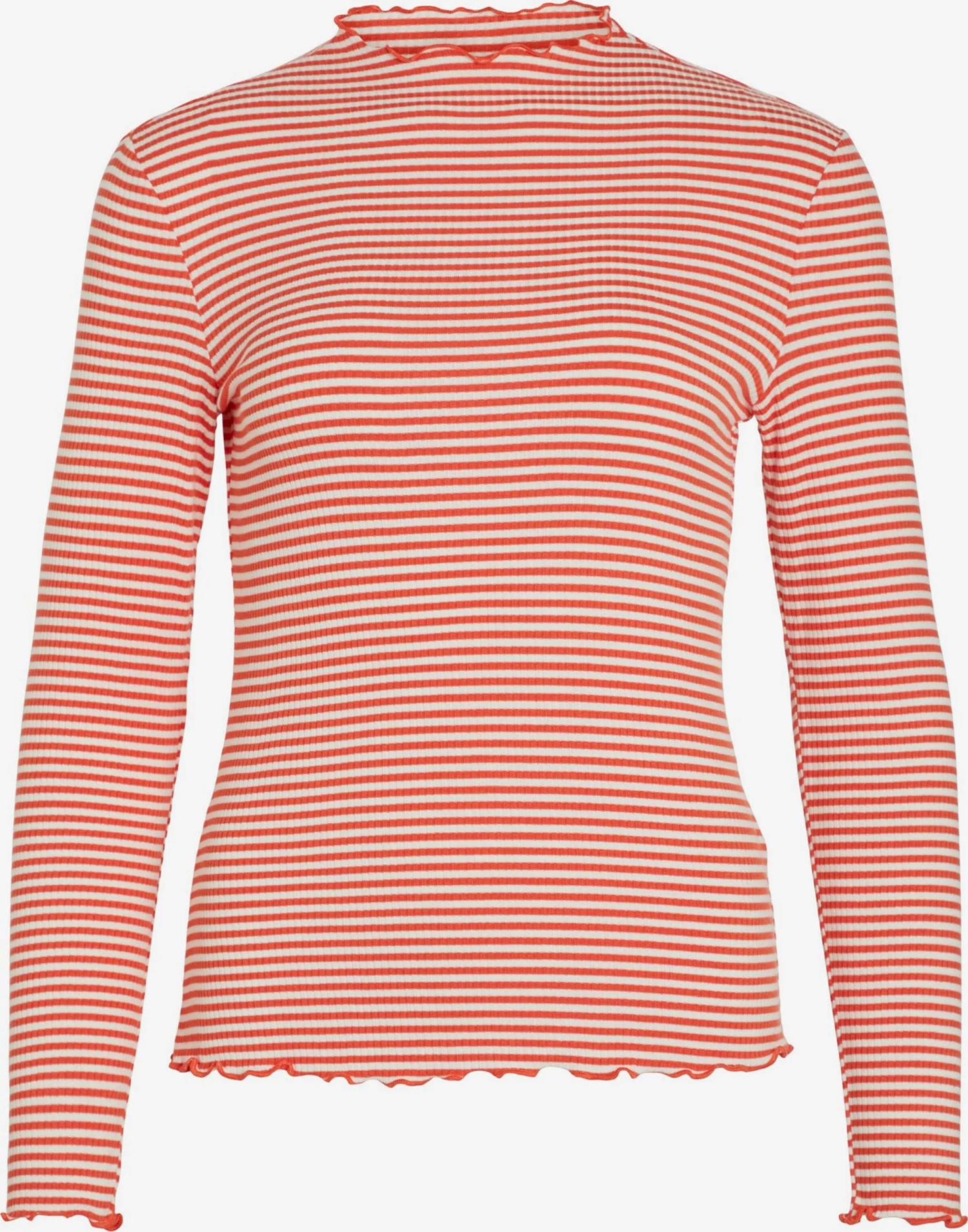 Vila Longsleeves Shirt Dames Oranjerood 3 Vila Longsleeves Shirt Dames Oranjerood