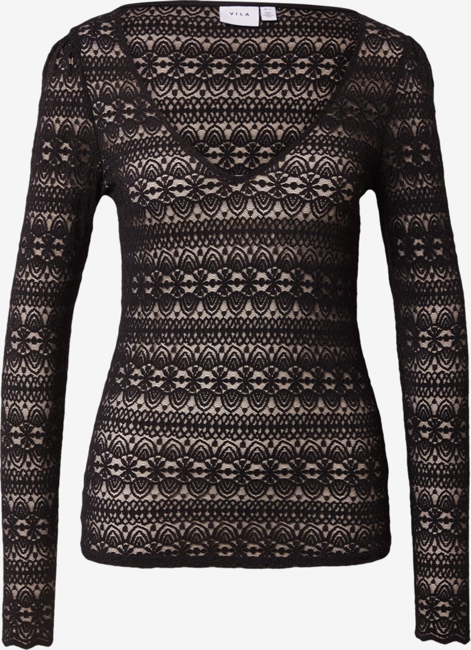 Vila Longsleeves Shirt CHIKKA Dames Zwart 3 Vila Longsleeves Shirt CHIKKA Dames Zwart