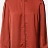 Vila Overhemden Blouse Dames Roestrood