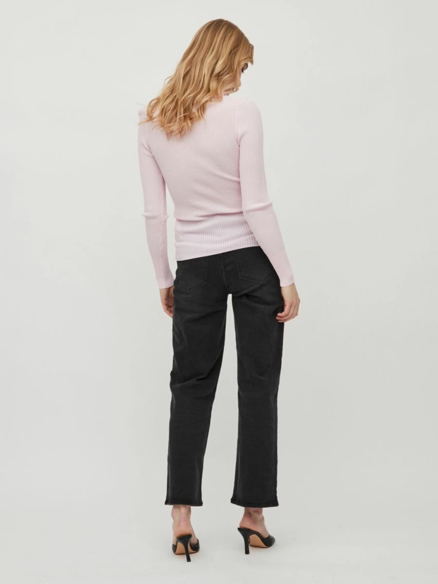 Vila Polos Shirt Dames Pastelroze 6 Vila Polos Shirt Dames Pastelroze - Afbeelding 4