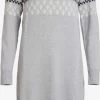 Vila Gebreide Jurken Gebreide Jurk Dames Grijs -Vila 16dedce8bc64810df0294a760bc5765b
