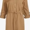 Vila Blousejurken Blousejurk Dames Lichtbruin 1 Vila Blousejurken Blousejurk Dames Lichtbruin -Vila 176c903d5b4a7c1f0e584c58570e53fe
