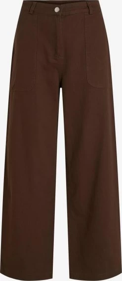 Vila Wide Leg Wide Leg Jeans MIVA Dames Donkerbruin