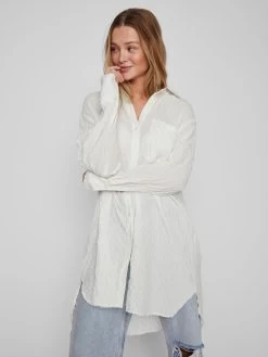 Vila Lange Blouses Blouse FREDA Dames Natuurwit -Vila 18335fe6741d7a10fbd40bac62234fc7