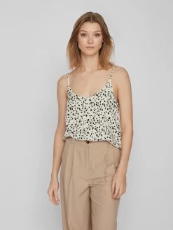 Vila Blouse Tops Blouse PAYA Dames Crème -Vila 188a958ade5da5db0c3c6ae6b137eca3