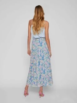 Vila Maxi Rokken Rok Dames Blauw / Gemengde Kleuren -Vila 18eba3dc7c1ac725a8e20d634e27dbe2