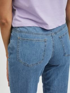 Vila Straight Regular Jeans Dames Blauw -Vila 1ab060436c692db3adda1aa860f59316