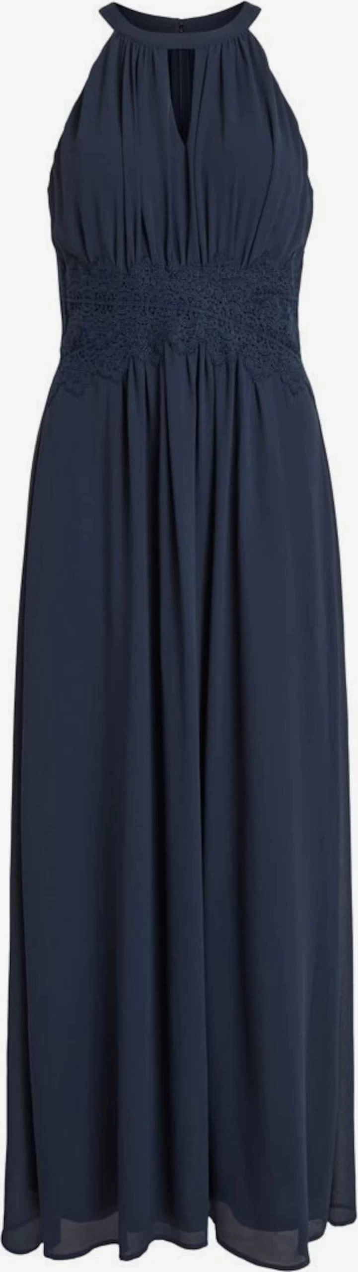 Vila Maxi Jurken Jurk Milina Dames Donkerblauw 3 Vila Maxi Jurken Jurk Milina Dames Donkerblauw