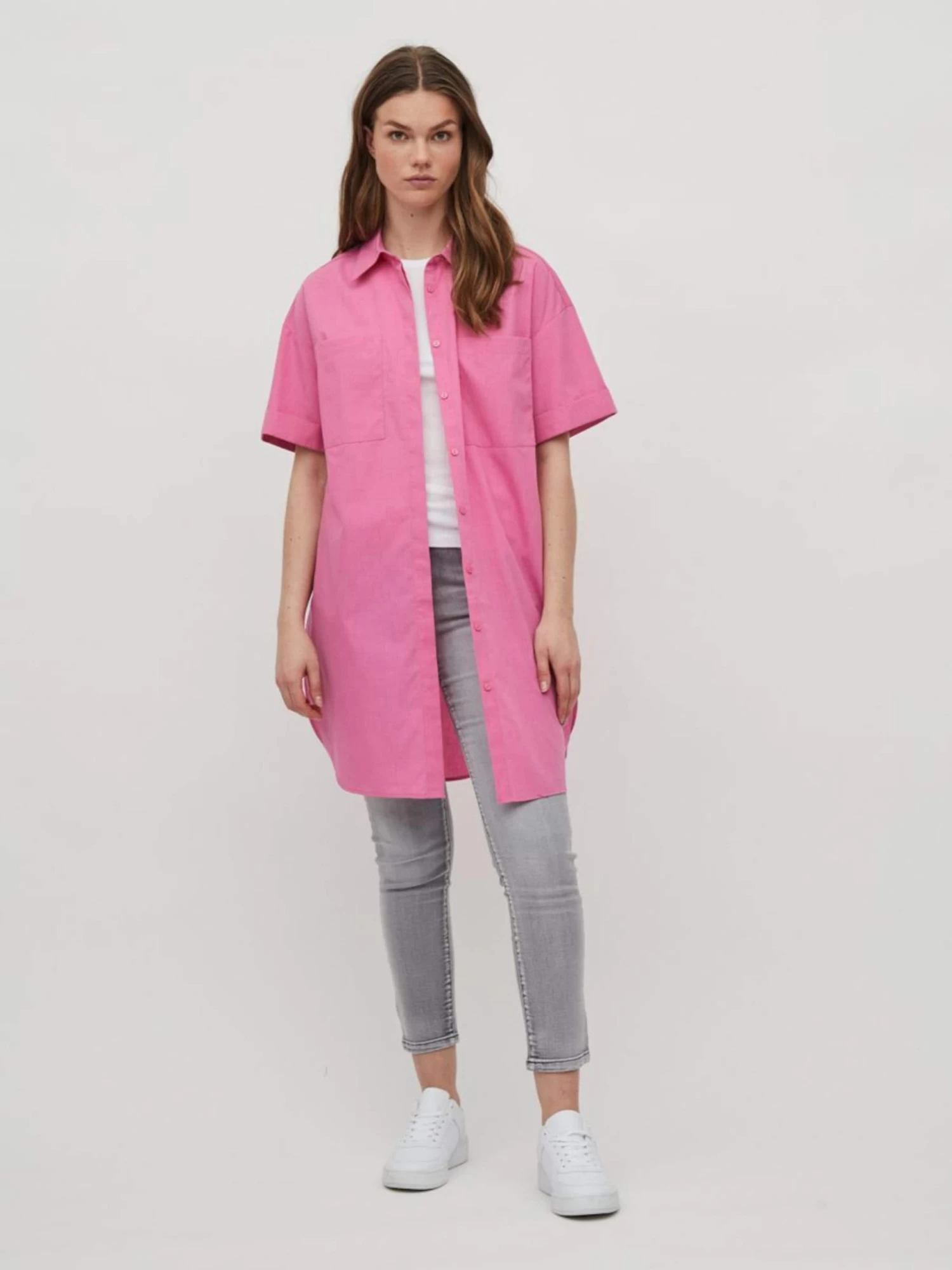 Vila Lange Blouses Blouse Dames Pink 7 Vila Lange Blouses Blouse Dames Pink - Afbeelding 5