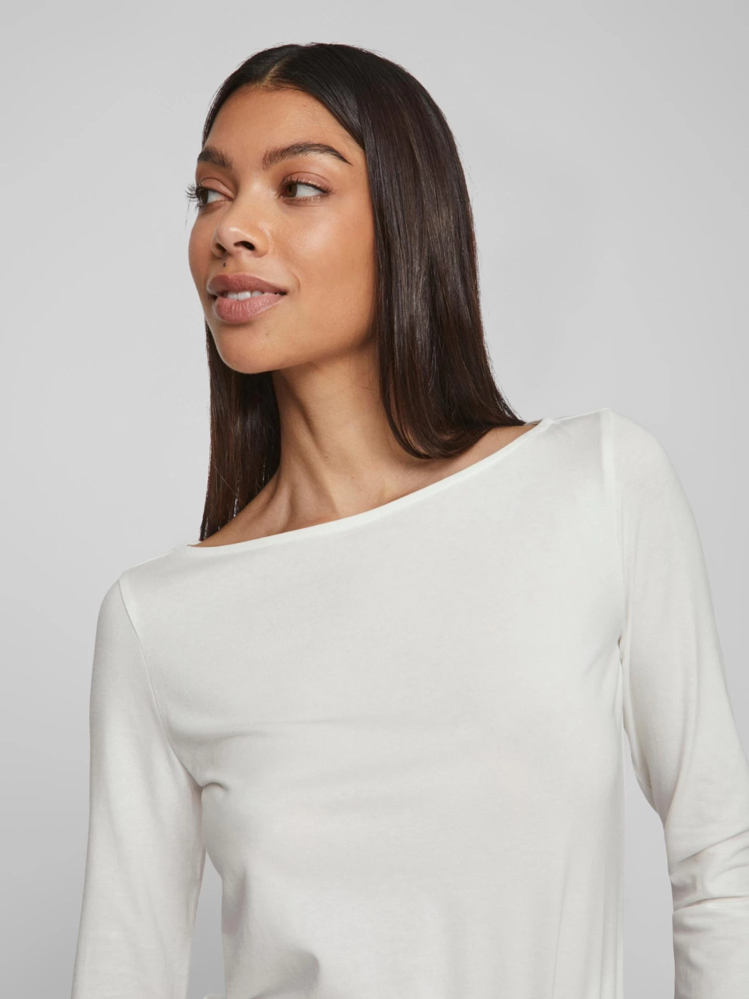 Vila Longsleeves Shirt EMILIE Dames Wit 9 Vila Longsleeves Shirt EMILIE Dames Wit - Afbeelding 7