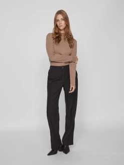 Vila Longsleeves Shirt Dames Lichtbruin 12 Vila Longsleeves Shirt Dames Lichtbruin -Vila 1fbb697e1be478c6f27526cb991ab144