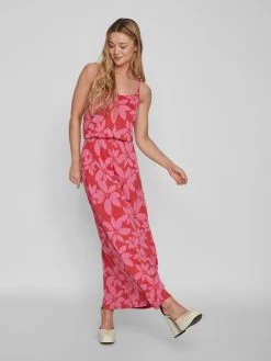 Vila Midi Jurken Jurk Kami Dames Rood 13 Vila Midi Jurken Jurk Kami Dames Rood -Vila 2033d32b1b7e0847afee8e01811c3fd3