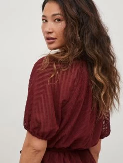 Vila Zomerjurken Zomerjurk Michelle Dames Karmijnrood -Vila 20f65d1805609982264c1a288a479660