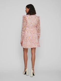 Vila Mini Jurken Jurk Roman Dames Oudroze -Vila 2124e9fdb048a43ca4cb884abc683b63
