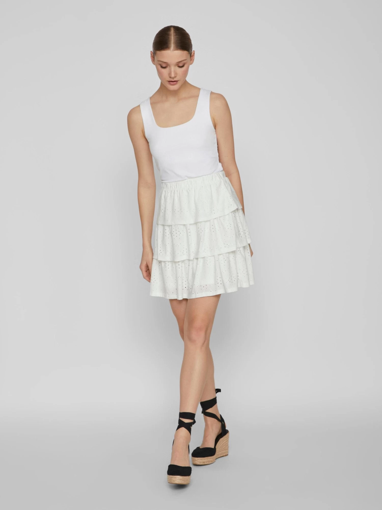 Vila Mini Rokken Rok KAWA Dames Wit 7 Vila Mini Rokken Rok KAWA Dames Wit - Afbeelding 5