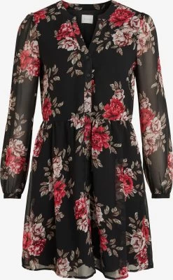 Vila Blousejurken Blousejurk Amione Dames Zwart