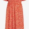 Vila Midi Jurken Jurk Aria Dames Oranje