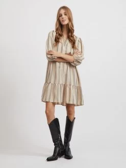 Vila Mini Jurken Jurk Etna Dames Beige -Vila 238bb9ba7d6d7b7eb9f454904fbb2bde