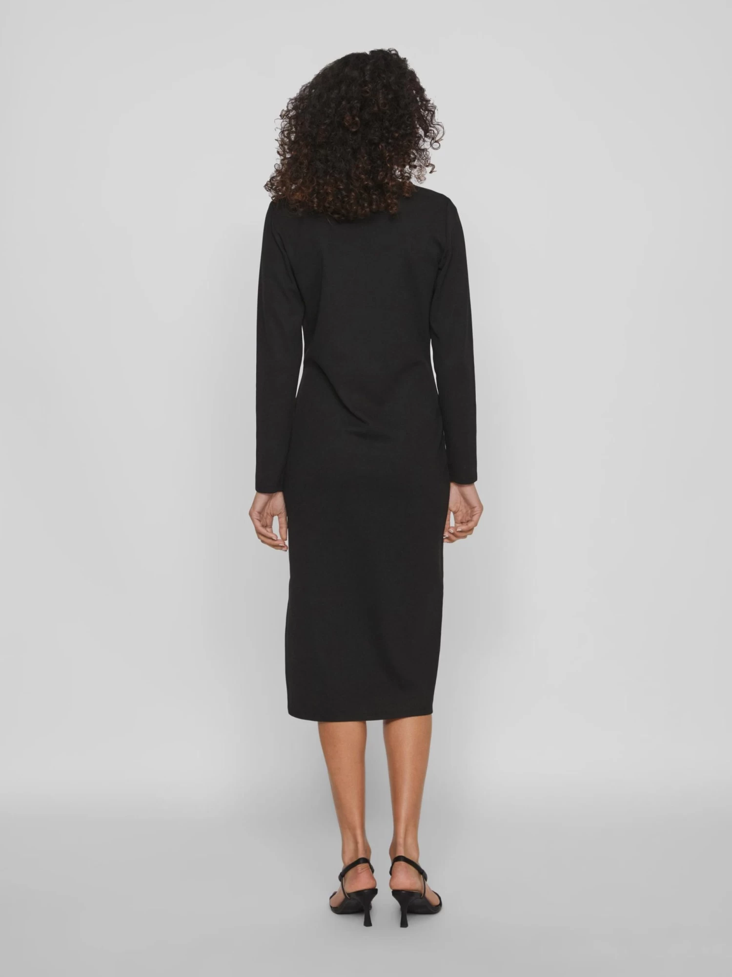 Vila Jerseyjurken Jurk ARMERONE Dames Zwart 6 Vila Jerseyjurken Jurk ARMERONE Dames Zwart - Afbeelding 4