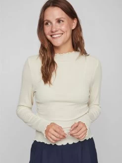 Vila Longsleeves Shirt Dames Beige 13 Vila Longsleeves Shirt Dames Beige -Vila 24460b5e3557dd44db8df8c7dc449d10