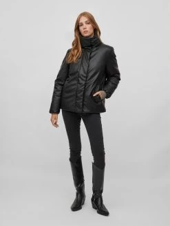 Vila Tussenjassen Tussenjas Dagmar Dames Zwart -Vila 2473b720cf2c95de202f3b1bc180ab58