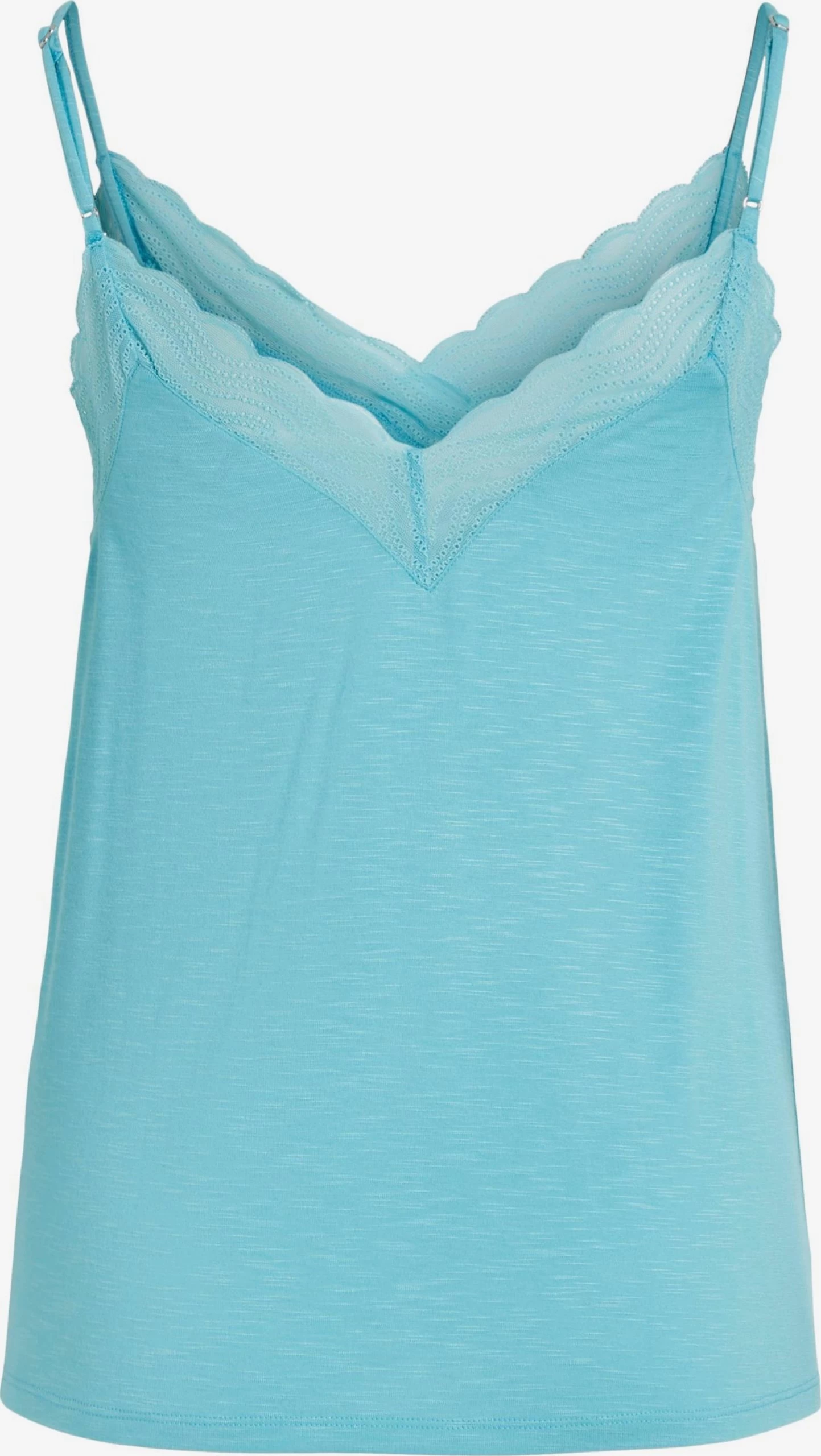 Vila Kanten Tops Top NOEL Dames Blauw 4 Vila Kanten Tops Top NOEL Dames Blauw - Afbeelding 2