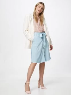 Vila Midi Rokken Rok Fanza Dames Lichtblauw -Vila 25d17d98bcb9ffae217134da66f038b7