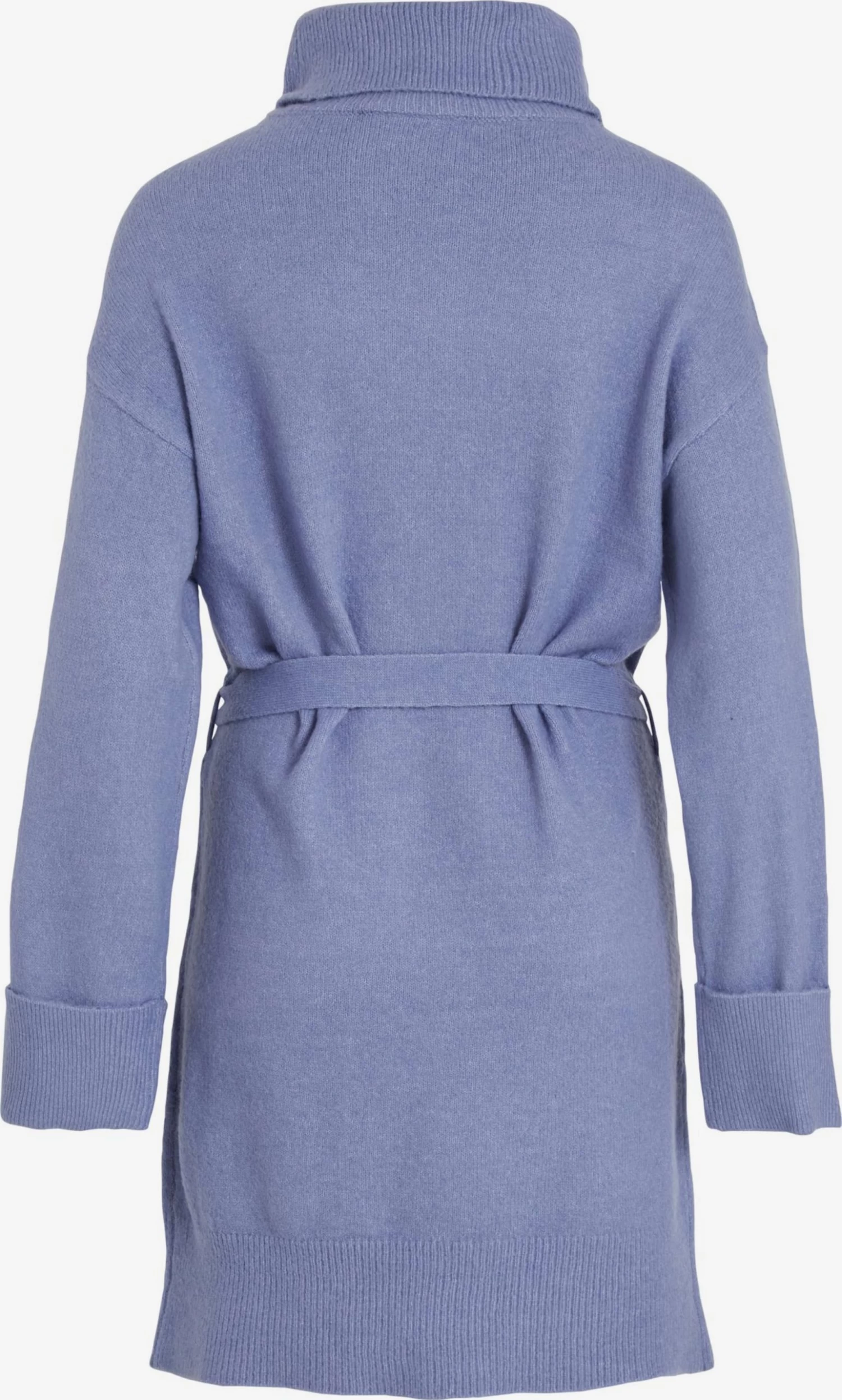 Vila Gebreide Jurken Gebreide Jurk Rolfie Dames Smoky Blue 4 Vila Gebreide Jurken Gebreide Jurk Rolfie Dames Smoky Blue - Afbeelding 2