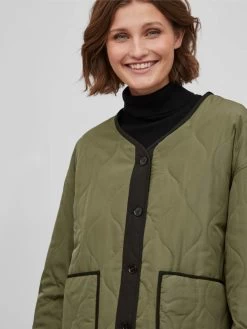 Vila Tussenjassen Tussenjas Dames Kaki 15 Vila Tussenjassen Tussenjas Dames Kaki -Vila 26674860b39623cb0cd7cf05d350d81a