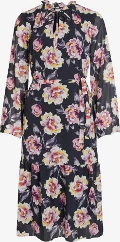 Vila Midi Jurken Jurk KAROLINA Dames Zwart