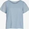 Vila Blouses Met Korte Mouw Blouse Dobby Dames Lichtblauw -Vila 27848e0f894b3d810838e43c5780fb02