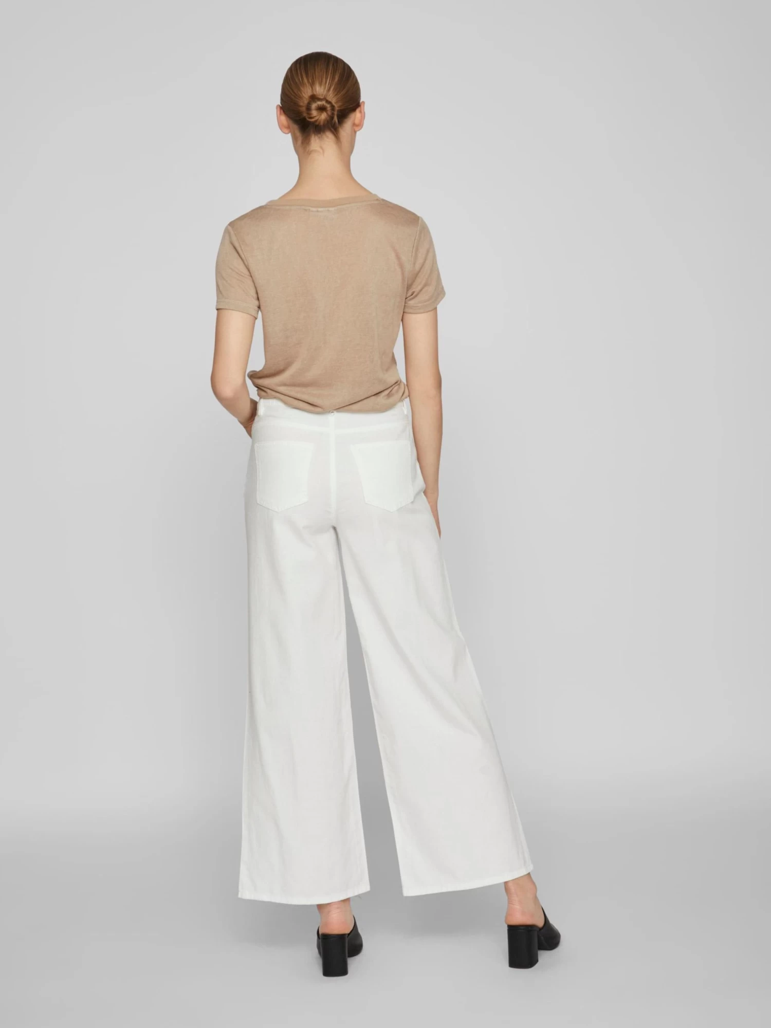 Vila Wide Leg Wide Leg Jeans Widey Dames Wit 6 Vila Wide Leg Wide Leg Jeans Widey Dames Wit - Afbeelding 4