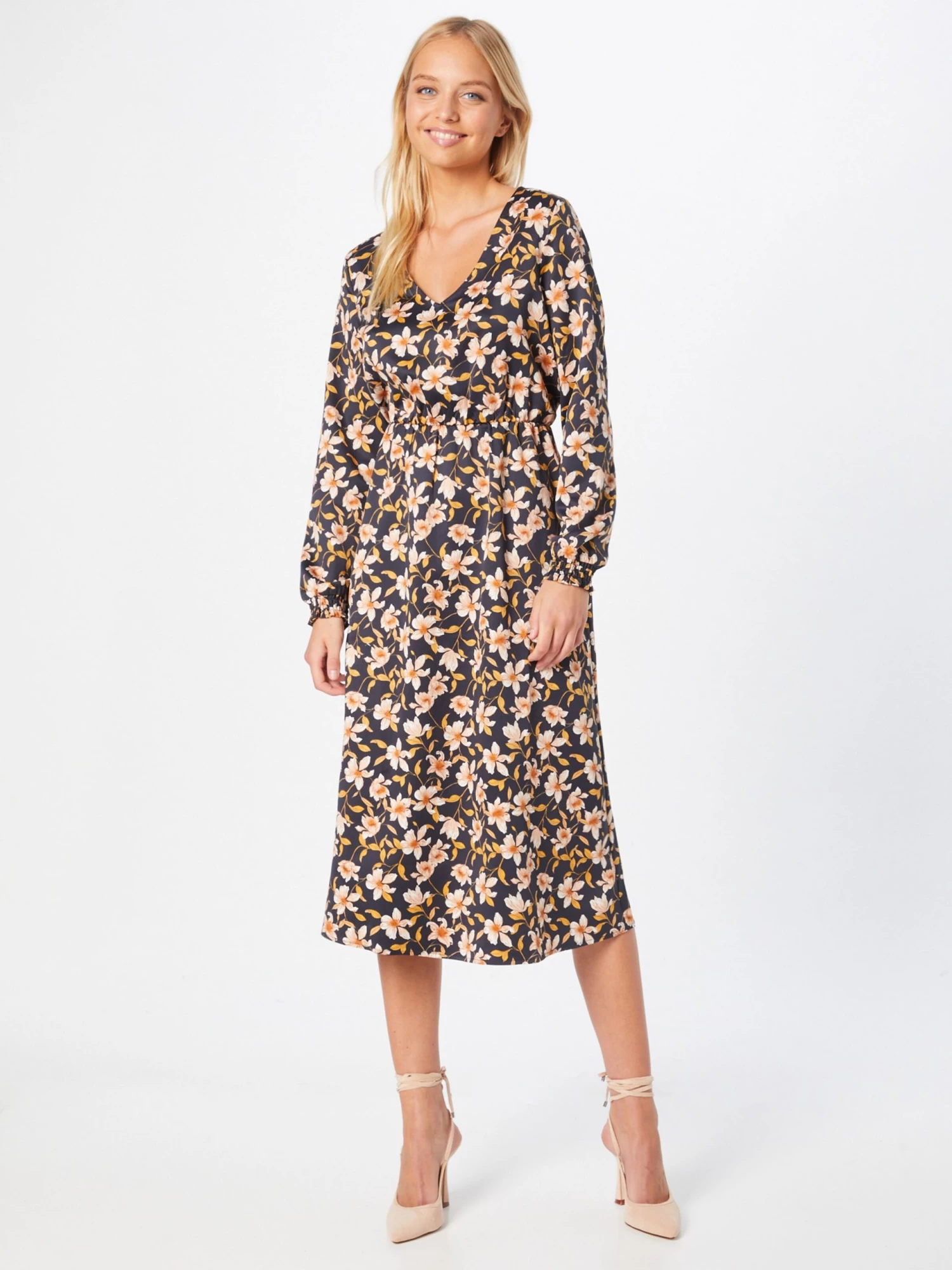 Vila Midi Jurken Jurk Ladee Dames Gemengde Kleuren 5 Vila Midi Jurken Jurk Ladee Dames Gemengde Kleuren - Afbeelding 3