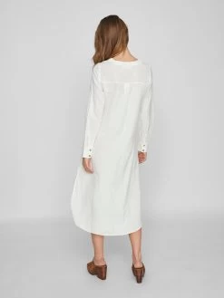 Vila Blousejurken Blousejurk Prisilla Dames Natuurwit -Vila 289da6bbbf97ea7d8420a58356103bd9