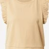 Vila T-shirts Shirt Dames Lichtbeige