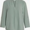 Vila Blouses Met Korte Mouw Blouse Dames Groen