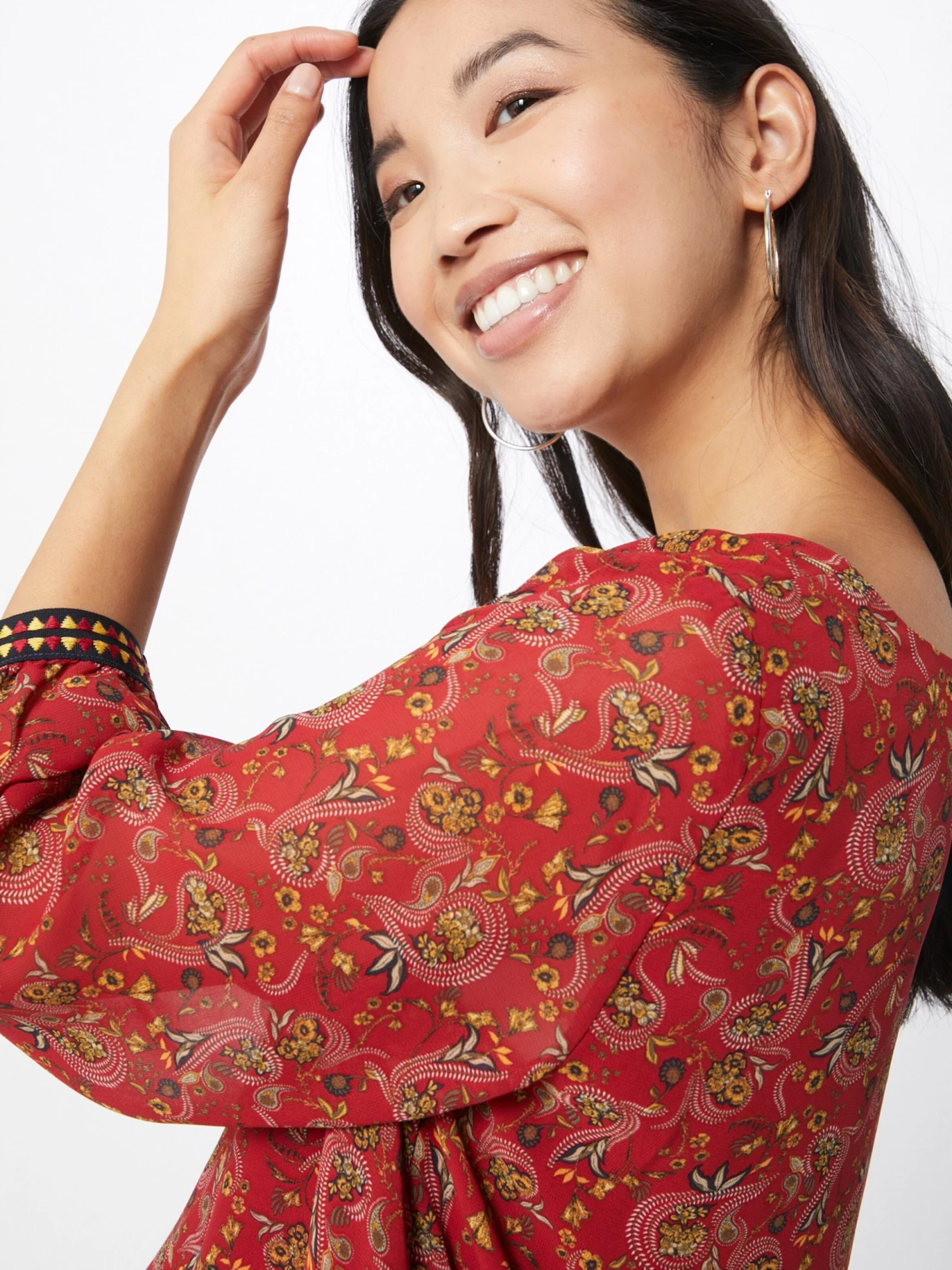 Vila Blouseshirts Blouse VIELOISE Dames Roestrood 13 Vila Blouseshirts Blouse VIELOISE Dames Roestrood - Afbeelding 11