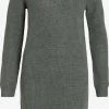Vila Gebreide Jurken Gebreide Jurk Glacy Dames Donkergroen