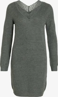 Vila Gebreide Jurken Gebreide Jurk Glacy Dames Donkergroen