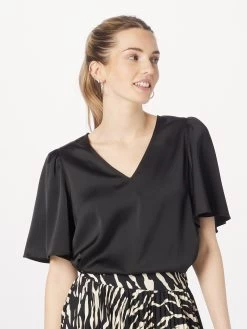 Vila Blouses Met Korte Mouw Blouse Kristina Dames Zwart -Vila 2a4c1fc2bfab6d9d2b086223e01616f2