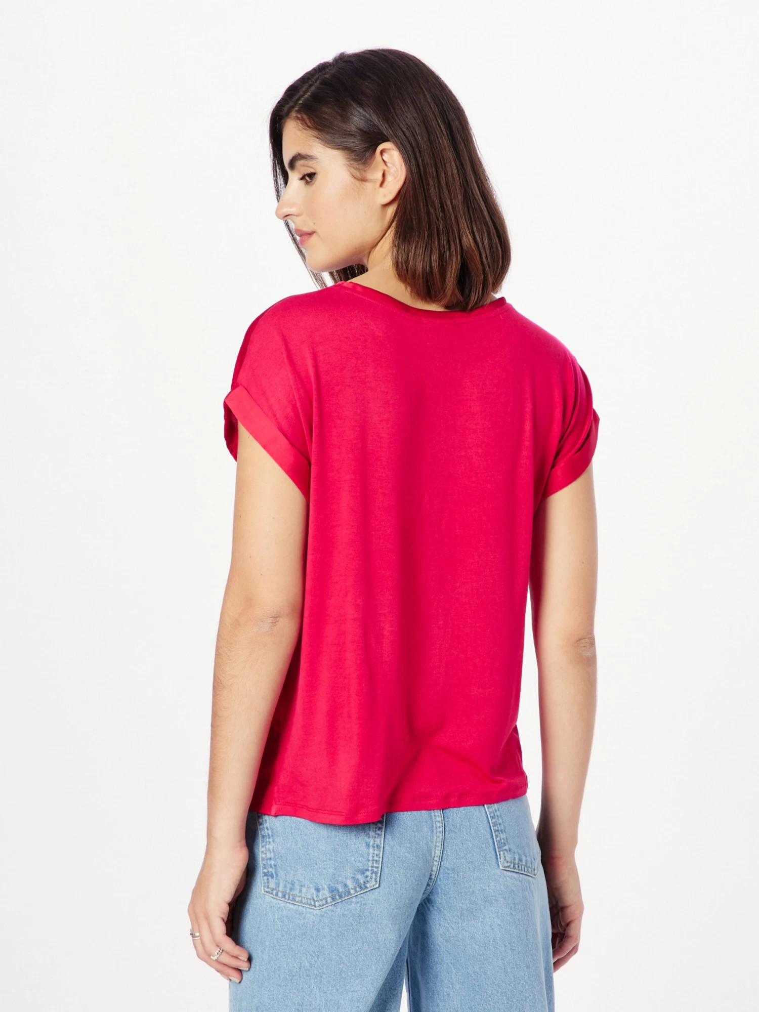 Vila T-shirts Shirt Dames Framboos 6 Vila T-shirts Shirt Dames Framboos - Afbeelding 4