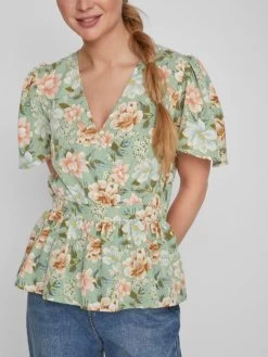 Vila Blouses Met Korte Mouw Blouse Dames Lichtgroen 14 Vila Blouses Met Korte Mouw Blouse Dames Lichtgroen -Vila 2a90e5717b93187955051a48cab13e4d