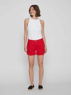 Vila Denim Shorts Regular Jeans Dames Vuurrood 12 Vila Denim Shorts Regular Jeans Dames Vuurrood -Vila 2a9ec963ee5586771601e4a665a9e98f